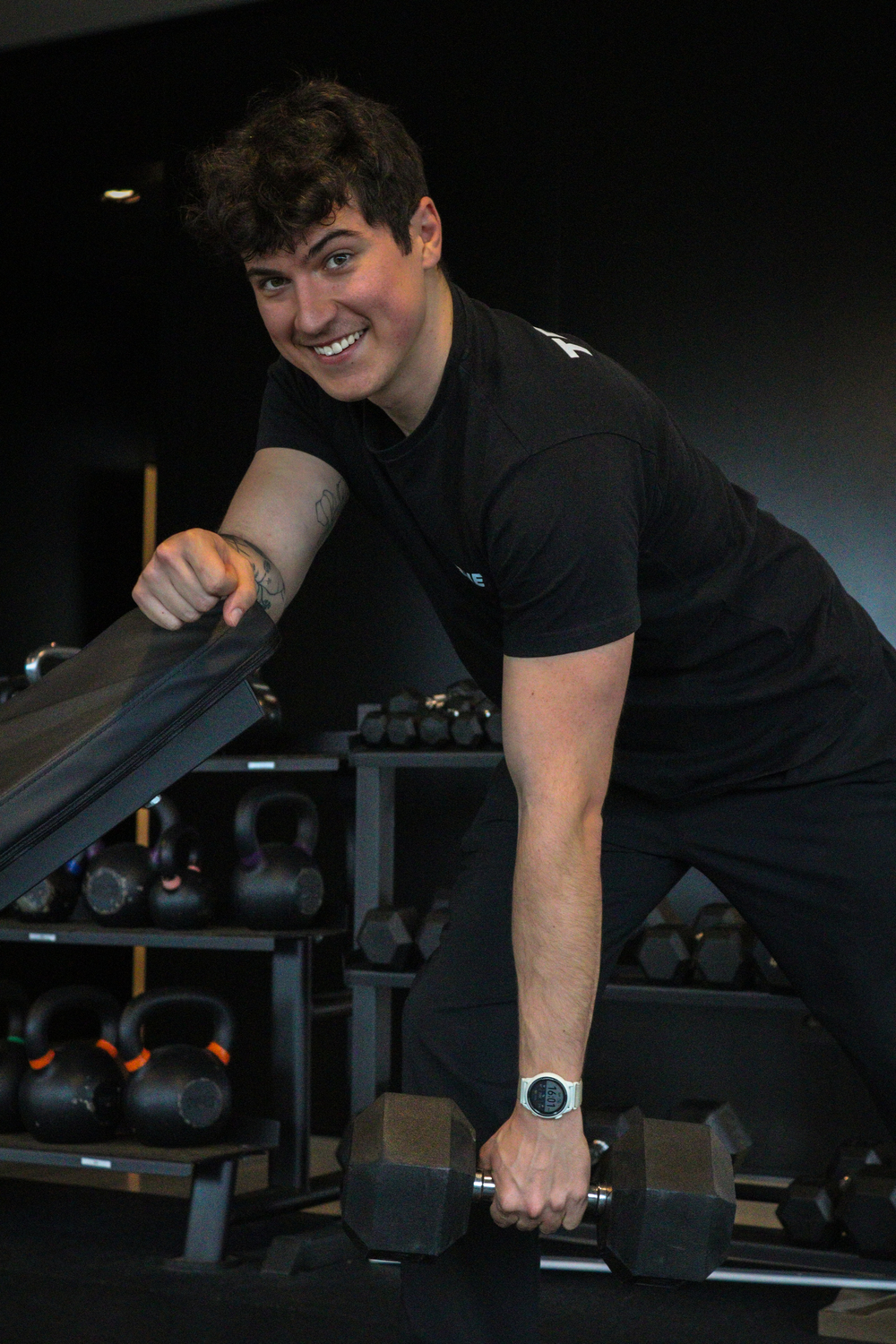 Personal trainer aan het werk